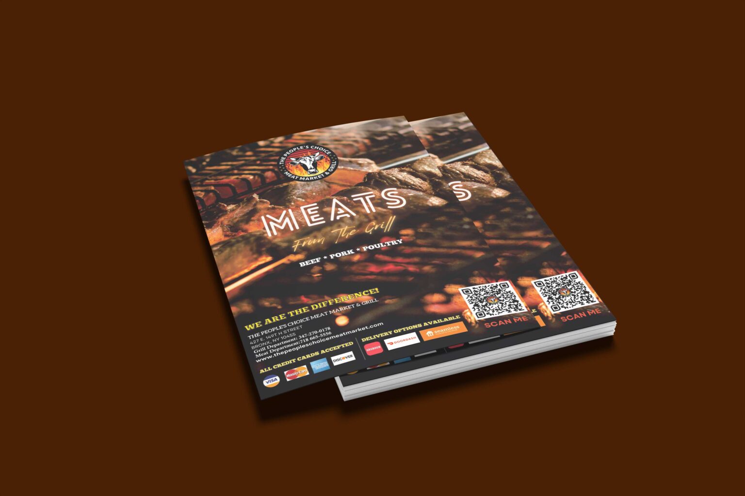 the people's choice meat market and grill grill menu design
