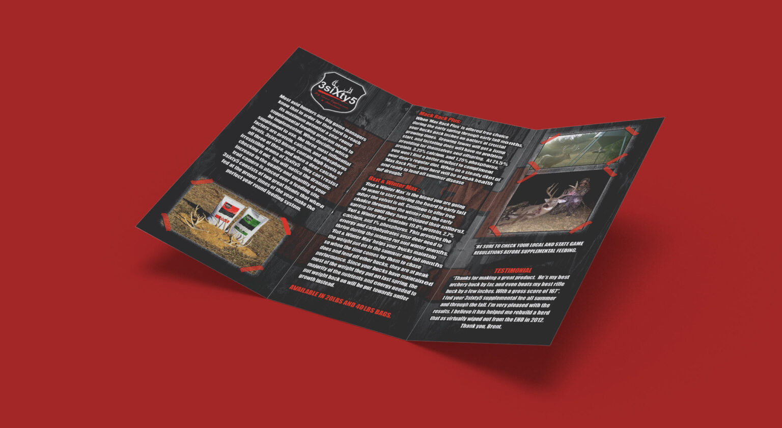 H&H Ourdoors tri-fold marketing brochure interior